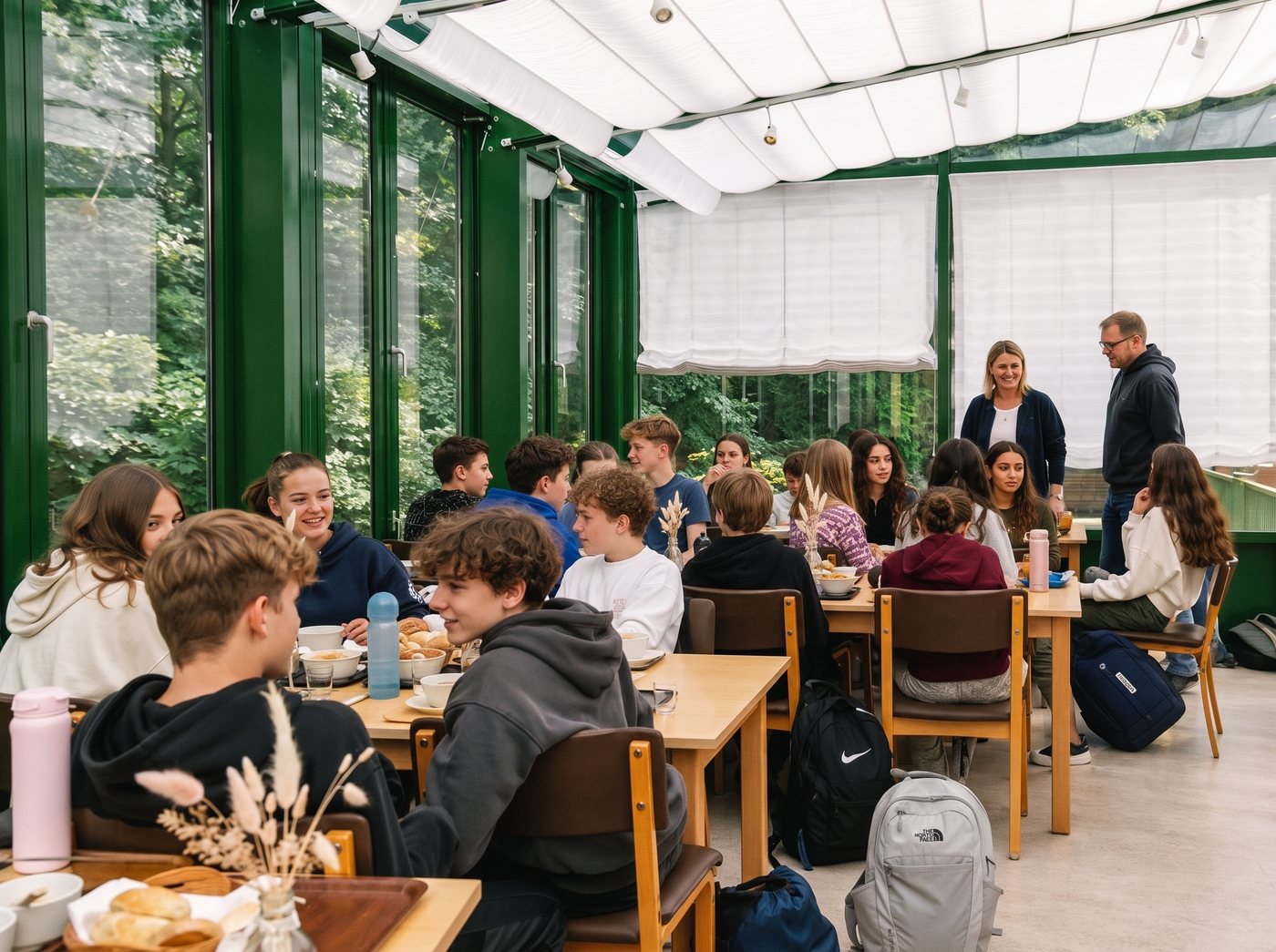Essen im Wintergarten